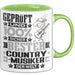 Country-Musiker Geschenk Lustiger Spruch für Country-Musiker Geschenkidee Bester Country-Musiker Der Welt Grün Trendation