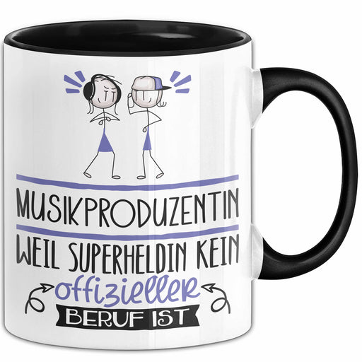Musikproduzentin Geschenk Tasse Lustiger Spruch Musikproduzentin Weil Superheldin Kein Offizieller Beruf Ist Geschenkidee Trendation