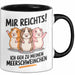Meerschweinchen Tierliebhaber Tasse Geschenk Lustige Geschenkidee Spruch Mir Reichts Ich Geh Zu Meinen Meerschweinchen Trendation