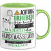 Hundemasseurin Tasse Geschenk Lustiger Spruch Bitte Erheben Sie Sich Seine Majestät Die Hundemasseurin Betritt Den Raum Grün Trendation