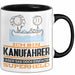 Kanufahrer Geschenk Tasse Ich Bin Kanufahrer Aber Sag Doch Einfach Superheld Lustige Geschenkdiee für Kanufahrer Kaffee-Becher Schwarz Trendation