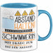 Schwimmerin Tasse Geschenk Lustig Abstand Halten Hochleistungs-Schwimmerin Mit Drang Zur Perfektion Bei Der Arbeit Blau Trendation