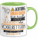 Vogelretterin Tasse Geschenk Lustiger Spruch Bitte Erheben Sie Sich Seine Majestät Die Vogelretterin Betritt Den Raum Grün Trendation