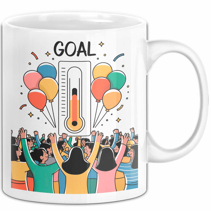 Fundraiser Tasse Geschenk Lustige Geschenkidee Spruch Für Spenden Champions Weiß Trendation