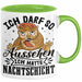 Krankenschwester Geschenk Tasse Ich Darf So Aussehen Ich Hatte Nachtschicht Geschenkidee Kaffee-Becher Schicht-Arbeit Grün Trendation