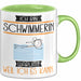 Schwimmerin Tasse Geschenk Ich Bin Schwimmerin Warum Weil Ich Es Kann Geschenkidee Geburtstag Grün Trendation
