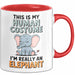 Elefant Tier Tasse Geschenk Lustige Geschenkidee Spruch Das Ist Mein Mensch Kostüm Ich Bin Eigentlich Ein Elefant Rot Trendation
