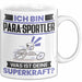 Para-Sportler Tasse Geschenk für Para-Sportler Geburtstag Lustiger Spruch Kaffee-Becher Was Ist Deine Superkraft Weiß Trendation