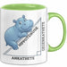 Mathematiklehrer Unterricht Tasse Geschenk Lustige Geschenkidee Spruch Hippotenuse Grün Trendation