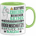 Bogenschütze Geschenk Tasse Lustiger Spruch Erheben Sie Sich Der Bogenschütze Betritt den Raum Grün Trendation