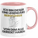 Bergführer Geschenk Tasse Lustige Geschenkidee Geburtstag für Bergführer Ich Bin Dieser Legendäre Bergführer Von Dem Alle Geredet Haben Kaffee-Becher Rosa Trendation