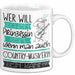 Country-Musikerin Tasse Geschenk Spruch Wer Will Schon Prinzessin Sein Wenn Man Auch Country-Musikerin Sein Kann Weiß Trendation