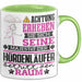 Hürdenläufer Geschenk Tasse Lustiger Spruch Erheben Sie Sich Der Hürdenläufer Betritt den Raum Grün Trendation