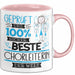 Beste Chorleiterin Der Welt Tasse Geschenk für Eine Chorleiterin Geprüft Und Sicher Geschenkidee Geburtstag Weihnachten Rosa Trendation