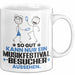 Musikfestival-Besucher Geschenk Tasse So Gut Kann Nur Ein Musikfestival-Besucher Aussehen Geschenkidee Kaffee-Becher Weiß Trendation
