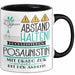 Posaunistin Tasse Geschenk Lustig Abstand Halten Hochleistungs-Posaunistin Mit Drang Zur Perfektion Bei Der Arbeit Trendation