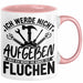 Handwerker Geschenk Tasse Ich Werde Nicht Aufgeben Aber Fluchen KFZ Mechaniker Hausmeister Elektroniker Anlagenmechaniker Rosa Trendation
