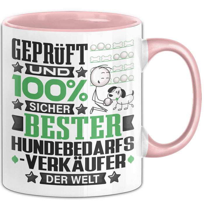Hundebedarfsverkäufer Geschenk Lustiger Spruch für Hundebedarfsverkäufer Geschenkidee Bester Hundebedarfsverkäufer Der Welt Rosa Trendation