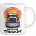 LKW Fahrer Tasse Geschenk Lustige Geschenkidee Spruch Für Straßen Krieger Weiß Trendation