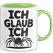 Spinne Vogelspinne Tier Tasse Geschenk Lustige Geschenkidee Spruch Ich Glaub Ich Grün Trendation
