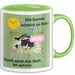 Meme Tasse Geschenk Lustiger Becher Katze Die Sonne Scheint So Fein Doch Auch Das Bett Ist Astrein Grün Trendation