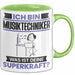 Musiktechniker Tasse Geschenk für Musiktechniker Geburtstag Lustiger Spruch Kaffee-Becher Was Ist Deine Superkraft Grün Trendation