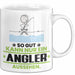 Angler Geschenk Tasse So Gut Kann Nur Ein Angler Aussehen Geschenkidee Kaffee-Becher Weiß Trendation