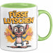 Sarkasmus Sarkastisch Tasse Geschenk Lustige Geschenkidee Spruch Füsse Lutschen Grün Trendation