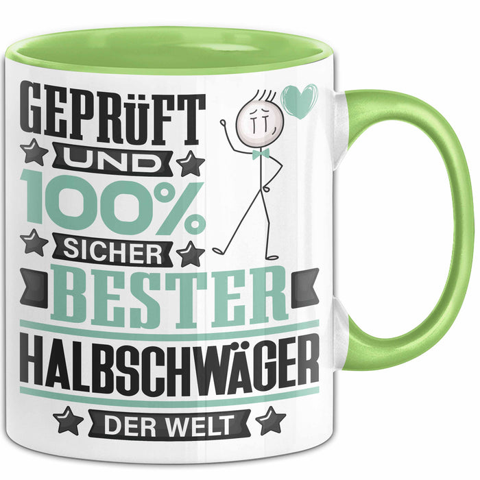 Halbschwäger Geschenk Lustiger Spruch für Halbschwäger Geschenkidee Bester Halbschwäger Der Welt Grün Trendation