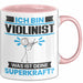 Violinist Tasse Geschenk für Violinist Geburtstag Lustiger Spruch Kaffee-Becher Was Ist Deine Superkraft Rosa Trendation