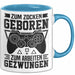 Zocker Gamer Tasse Geschenk Zum Zucken Geboren Zum Arbeiten Gezwungen Geschenkidee Blau Trendation