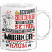 Musiker Geschenk Tasse Lustiger Spruch Erheben Sie Sich Der Musiker Betritt den Raum Weiß Trendation