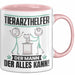 Tierarzthelfer Tasse Geschenk für Tierarzthelfer Der Mann Der Alles Kann Geschenkidee zum Geburtstag Rosa Trendation