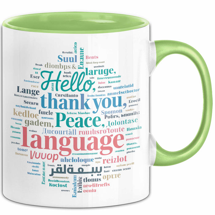 Übersetzer Tasse Geschenkidee für Sprachnerds Grün Trendation
