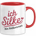 Silke Tasse Geschenk Ich Bin Vollkommen Silke Geschenkidee Geburtstag Rot Trendation
