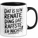 Renate Tasse Geschenk Dat Is So'n Renate Ding Dat Raffste Eh Nicht Geschenkidee Becher mit Name Schwarz Trendation