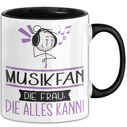 Musikfan Geschenk Tasse Becher Die Frau Die Allen Kann Geschenkidee für eine Musikfan Lustig Trendation