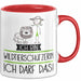 Geschenk für Wildtierschützerin Tasse Lustige Geschenkidee Geburtstag Ich Bin Wildtierschützerin Ich Darf Das Rot Trendation