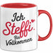 Steffi Tasse Geschenk Ich Bin Vollkommen Steffi Geschenkidee Geburtstag Rot Trendation