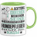 Hundepfleger Geschenk Tasse Lustiger Spruch Erheben Sie Sich Der Hundepfleger Betritt den Raum Grün Trendation