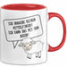 Humor Tasse Geschenk Ich brauche keinen Mittelfinger Ich Mache Das Mit Den Augen Becher Geschenk Rot Trendation