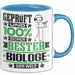 Biologe Geschenk Lustiger Spruch für Biologe Geschenkidee Bester Biologe Der Welt Blau Trendation