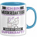 Musikredakteur Tasse Geschenk für Musikredakteur Geburtstag Lustiger Spruch Kaffee-Becher Was Ist Deine Superkraft Blau Trendation