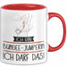 Geschenk für Bungee-Jumperin Tasse Lustige Geschenkidee Geburtstag Ich Bin Bungee-Jumperin Ich Darf Das Rot Trendation