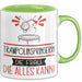 Trampolinspringerin Geschenk Tasse Becher Die Frau Die Allen Kann Geschenkidee für eine Trampolinspringerin Lustig Grün Trendation