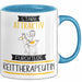 Reittherapeutin Tasse Geschenk Becher Stark Attraktiv Furchtlos Reittherapeutin Lustige Geschenkidee Blau Trendation