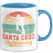 Skateboard Skater Fans Bzw Skateboard Tasse Becher Geschenk Mädchen Jungs Santa Cruz Blau Trendation
