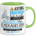Radfahrerin Tasse Geschenk Lustiger Spruch Bitte Erheben Sie Sich Seine Majestät Die Radfahrerin Betritt Den Raum Grün Trendation