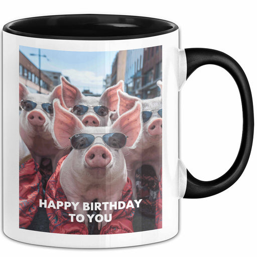 Geburtstagsfeier Schweine Tasse Geschenk Lustige Geschenkidee Spruch Alles Gute Zum Geburtstag Für Dich Trendation