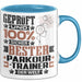 Parkour-Trainer Geschenk Lustiger Spruch für Parkour-Trainer Geschenkidee Bester Parkour-Trainer Der Welt Blau Trendation